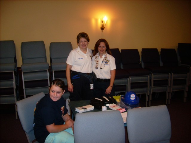 Chris & Shannon helping out at the Church of the Rock Health Fair